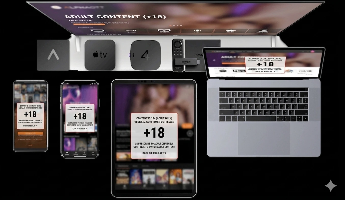 Commandez votre Abonnement IPTV Adulte 12 Mois Plus
