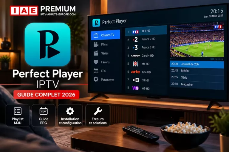 Perfect Player IPTV en 2026 avec playlist M3U et guide EPG sur Android TV